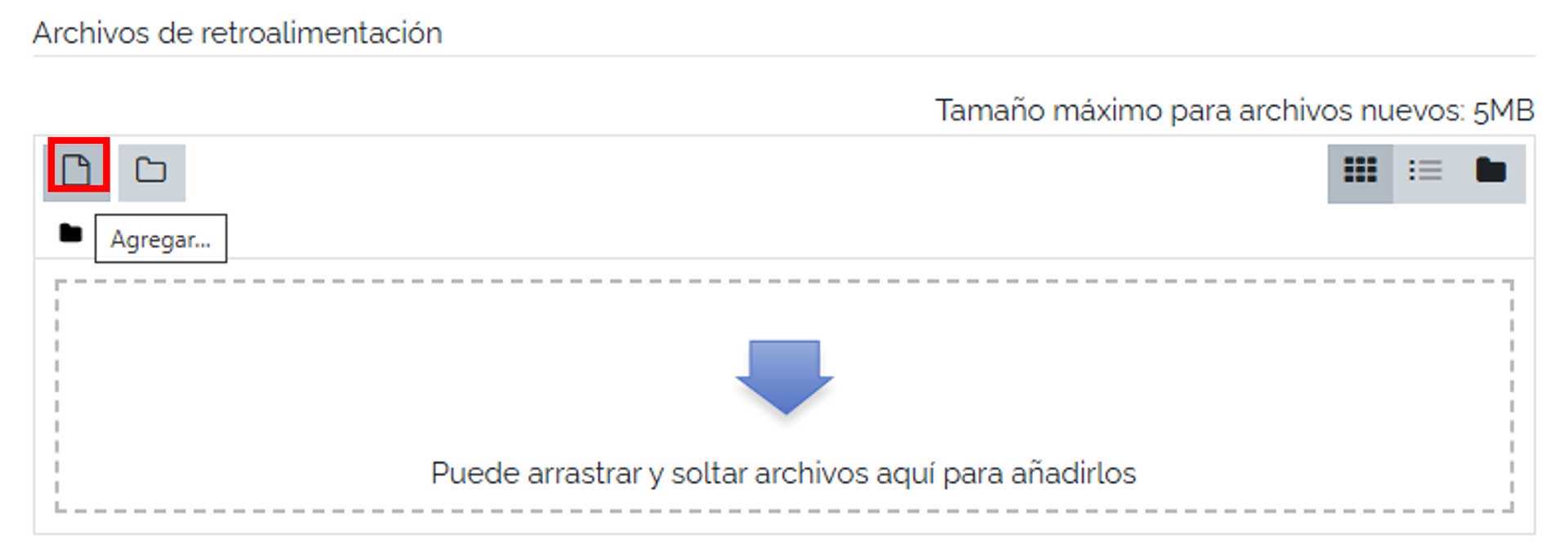 Agregar archivo