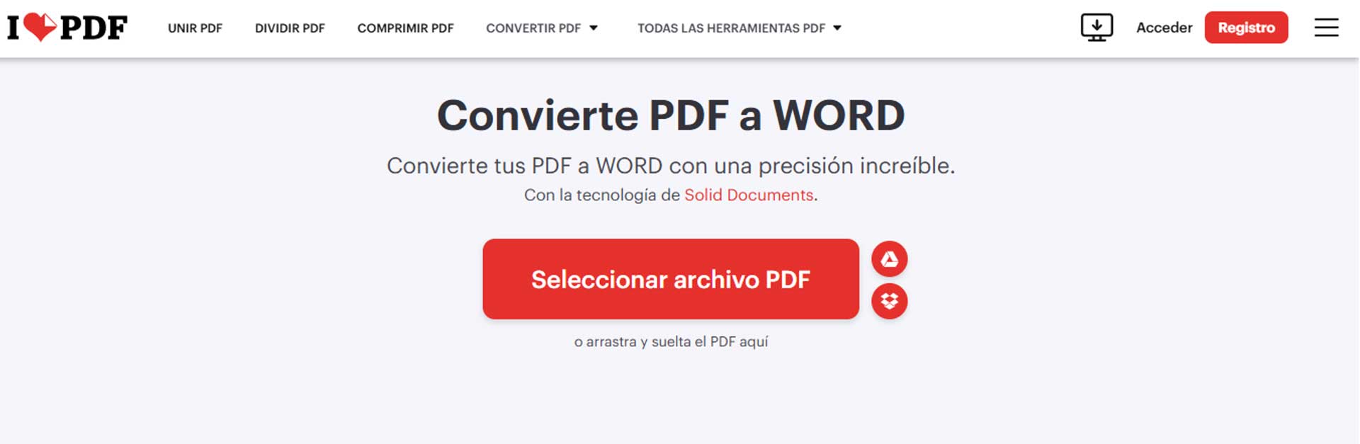 Seleccionar archivo PDF