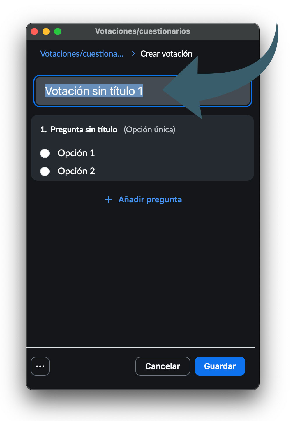 Acceder a votaciones o cuestionarios
