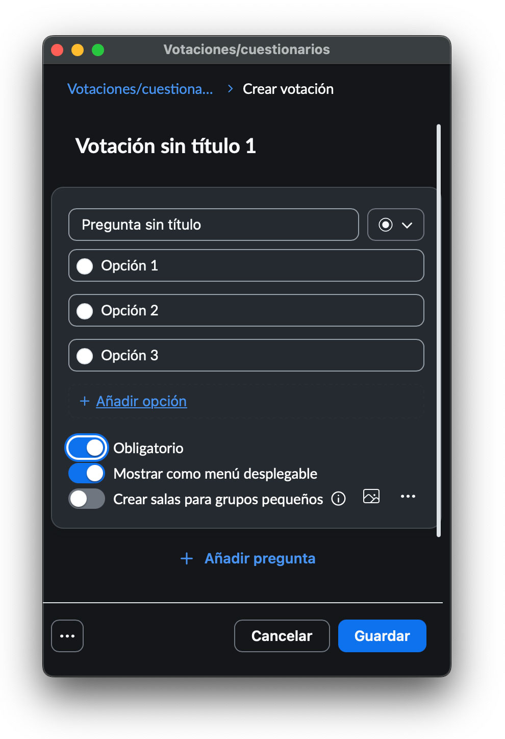 Acceder a votaciones o cuestionarios