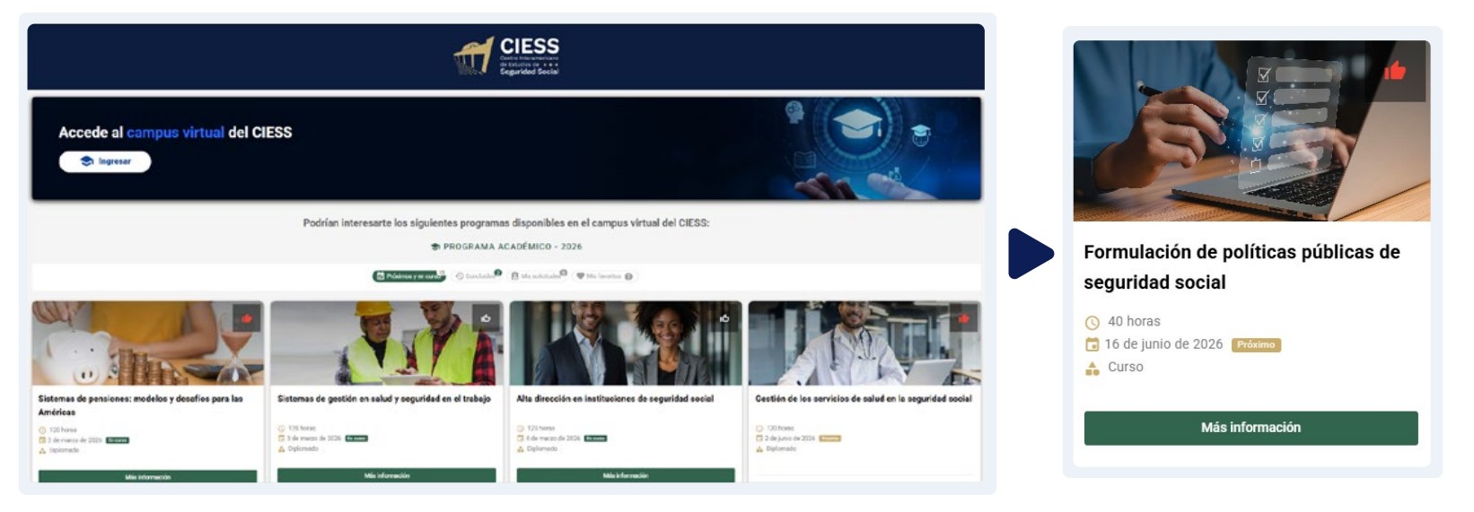 Menú CIESS en CISS NexUs